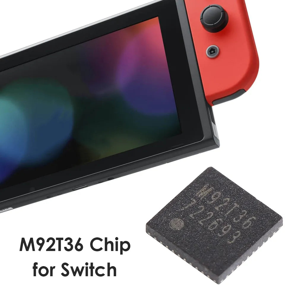 NewBlack M92T36 Charge Power Control IC Chip Replacementfor Nintendo Switch