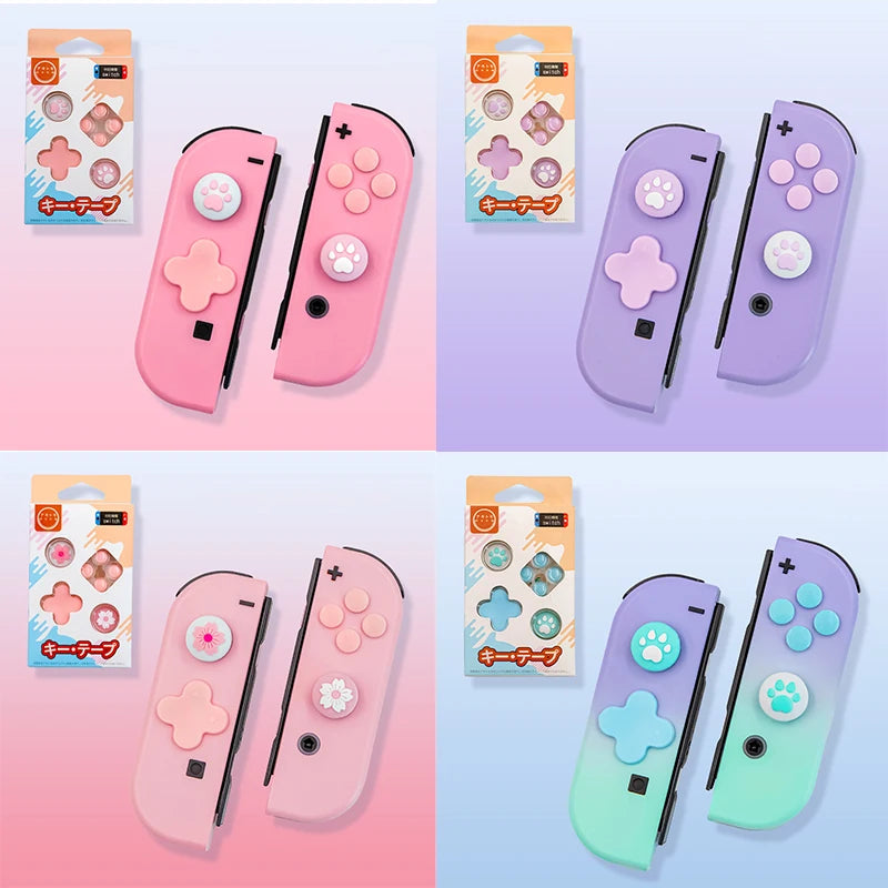 for Nintendo Switch Joystick Button Thumb Stick Grip Cap Protective Cover For Switch  Lite Mini Joy-con Controller Skin Colorful