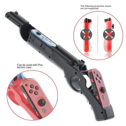 for Nintendo Switch Oled Shooting Game Gun Move Handle Butt Butt Ns Game Console Accessories Switch Gun To Increase Body Feel