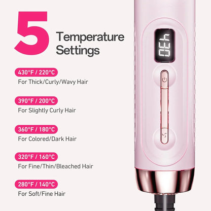 PC mychway 2 in 1 Curling Iron, 360 Airflow Styler, 0.98 in Ionic Ceramic H