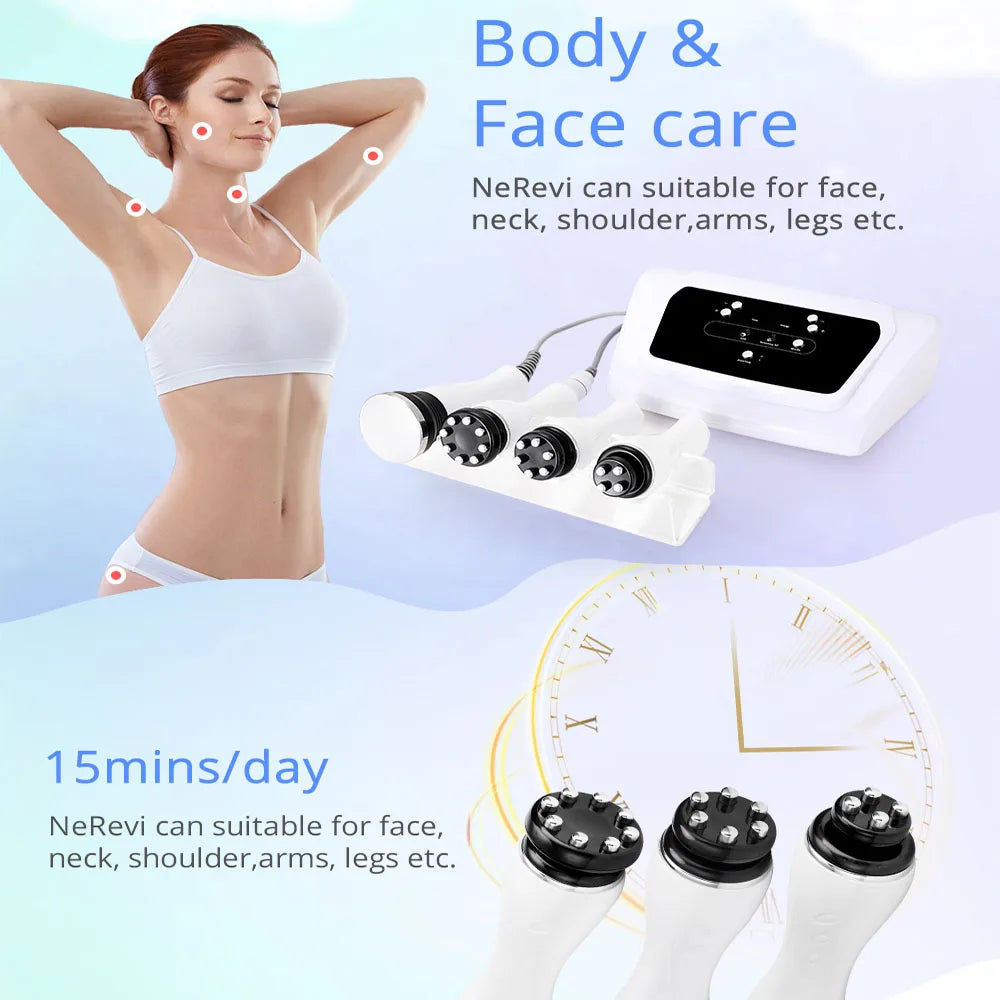 PC mychway 4 In 1 360° Rotating RF Ultrasonic Cavitation 2.5 Body Slimming