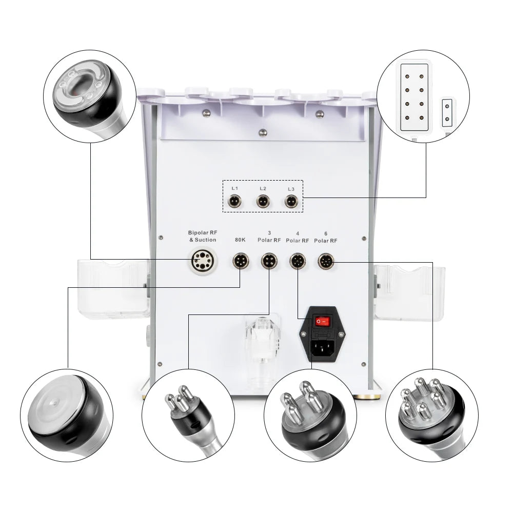 PC mychway new 6 In 1 80k Cavitation Machine With Vacuum Radiofrequency For