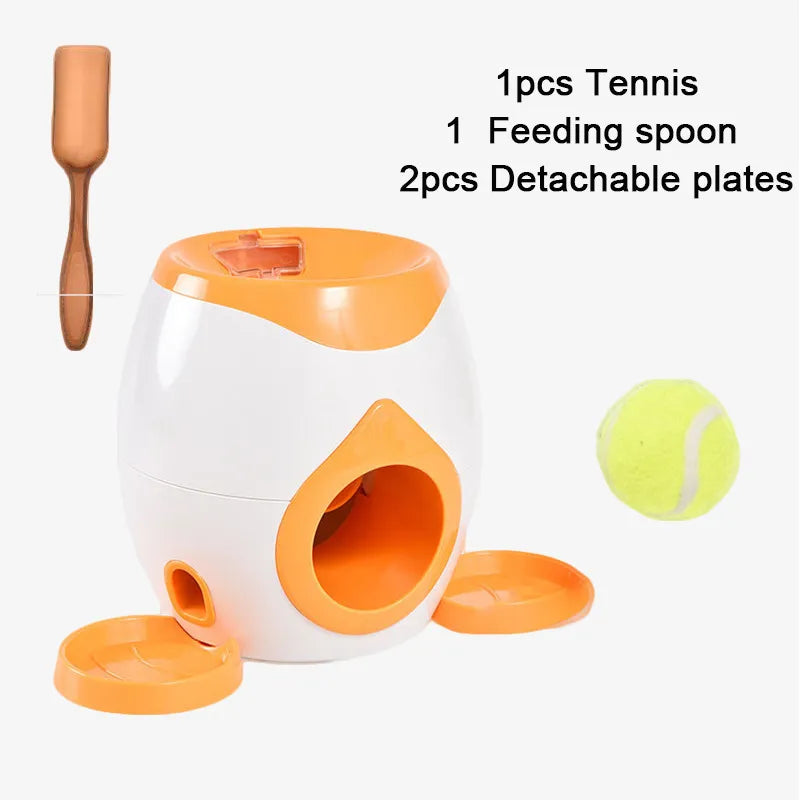 Nouveau jouet de machine de récompense de tennis pour chien de compagnie, lanceur de balle pour animal de compagnie, jouet d'entraînement IQ pour