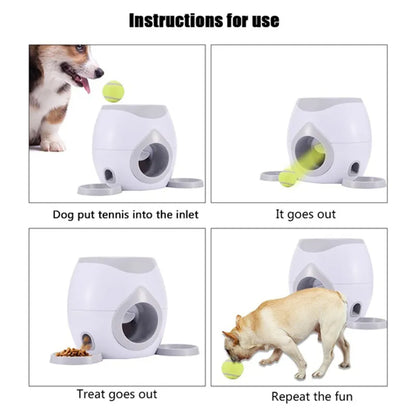 New Dog Interactive Toys Pet Tennis Ball Throwing Fetch Machine Cats FDA Fo