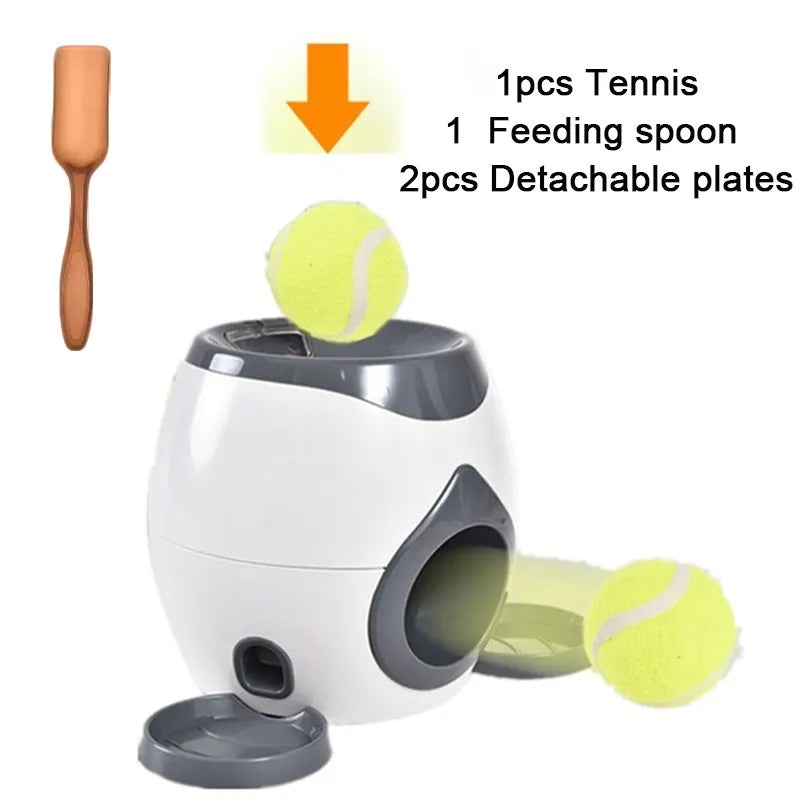 New Dog Interactive Toys Pet Tennis Ball Throwing Fetch Machine Cats FDA Fo