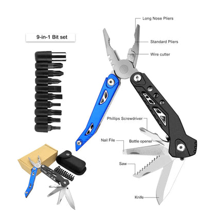 New Folding Cutting Pliers Multitool Knife Wire Cutter Crimping Tool Multi