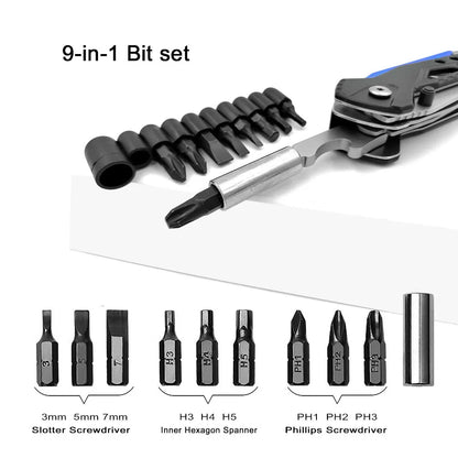 New Folding Cutting Pliers Multitool Knife Wire Cutter Crimping Tool Multi