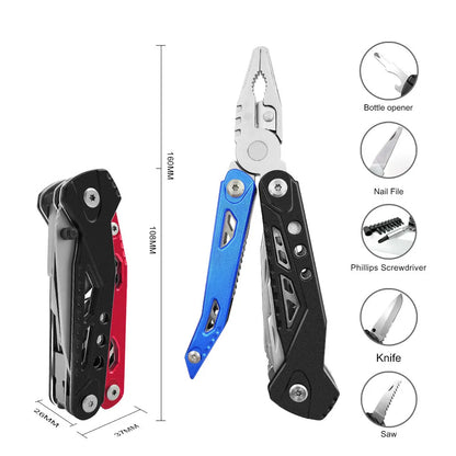 New Folding Cutting Pliers Multitool Knife Wire Cutter Crimping Tool Multi