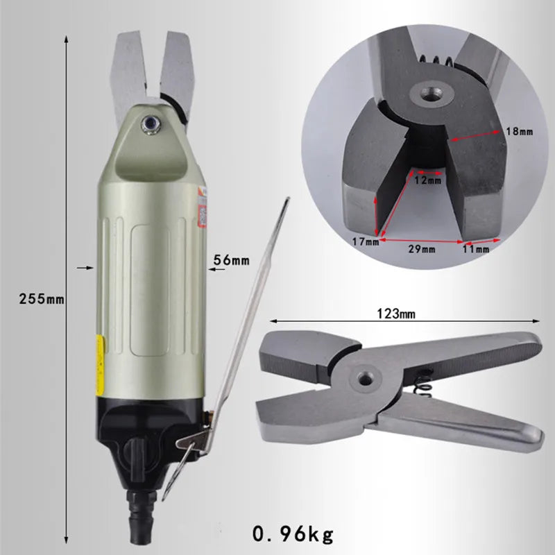 New Pneumatic Pliers Air Power Tools Pincer Nipper Flat Clamp Head No Teeth