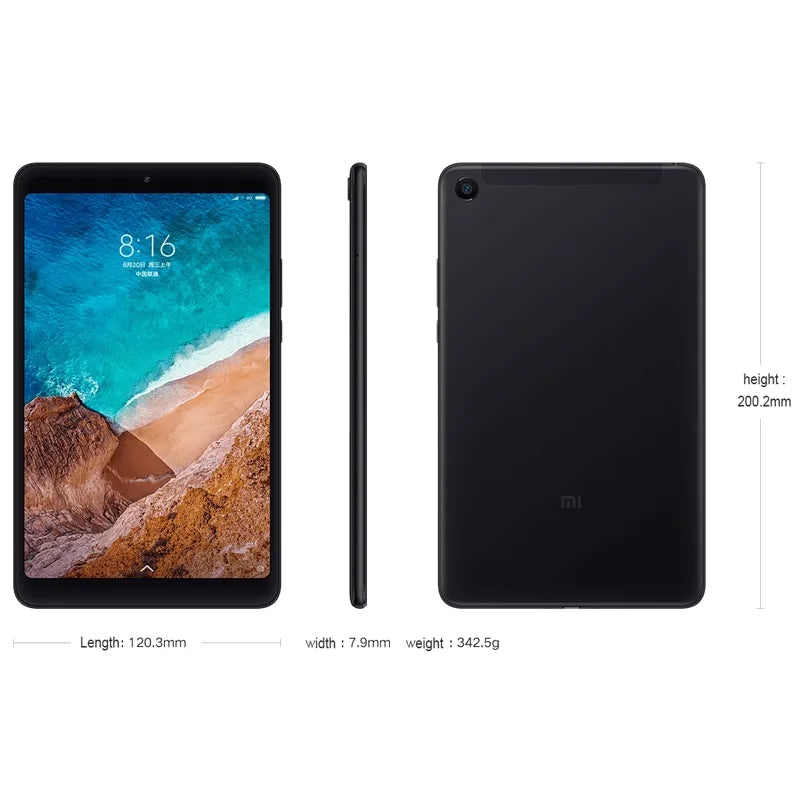 PCOriginal Xiaomi Mi Pad 4 MiPad 4 8.0" Tablet PC WIFI LTE 4GB RAM 64GB ROM