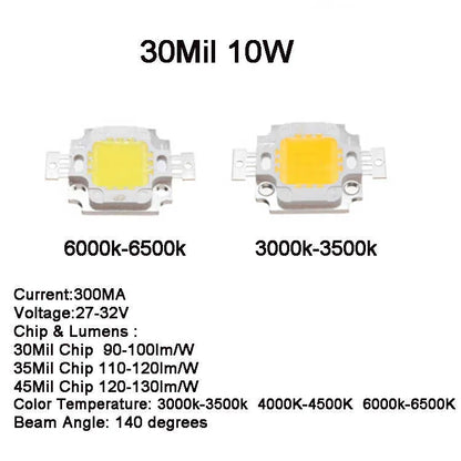 NewLight Beads 10W 20W 30W 50W 70w 80w 100W COB LED light Chip 32-36V COB I