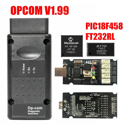 V1.95 OPCOM V1.59 1.65 OP COM V1.70 V1.78 Tool For Opel OBD2 OP-COM High Sp