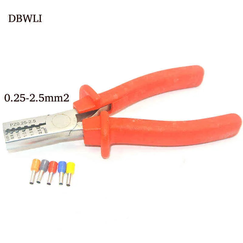 New Small Crimper Pliers 0.25-35mm Germany Style Electrical Bootlace Termin