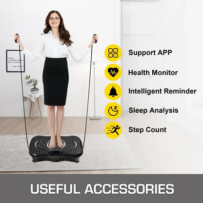 PC vibration plate vibrating platm with magnetic therapy exercise fitness