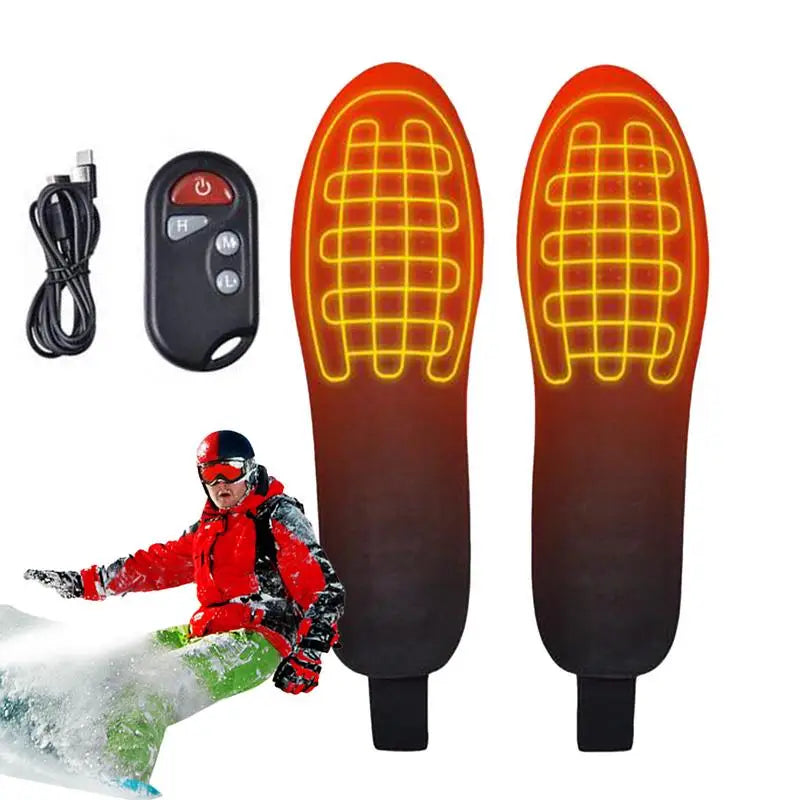 PC winter Heated Insoles Battery Rechargeable Heating Insoles Heated Insole